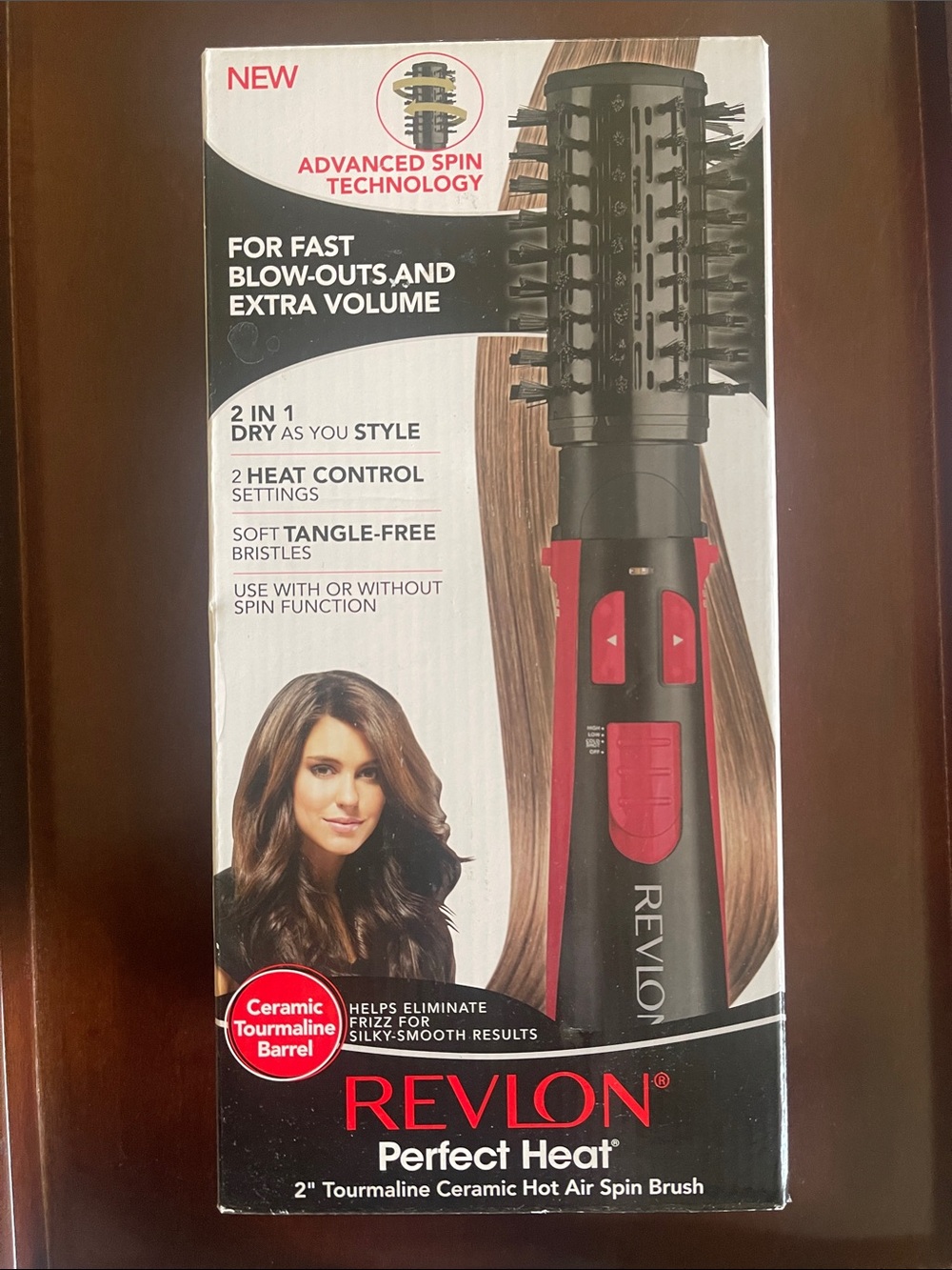 Revlon Hot Air Spin Brush in Black and Red